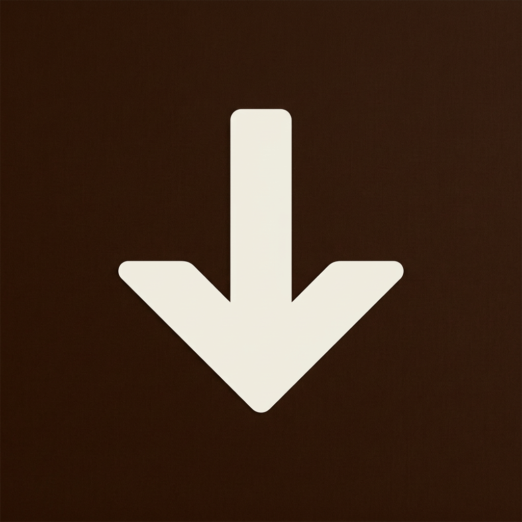 Download arrow pointing downward